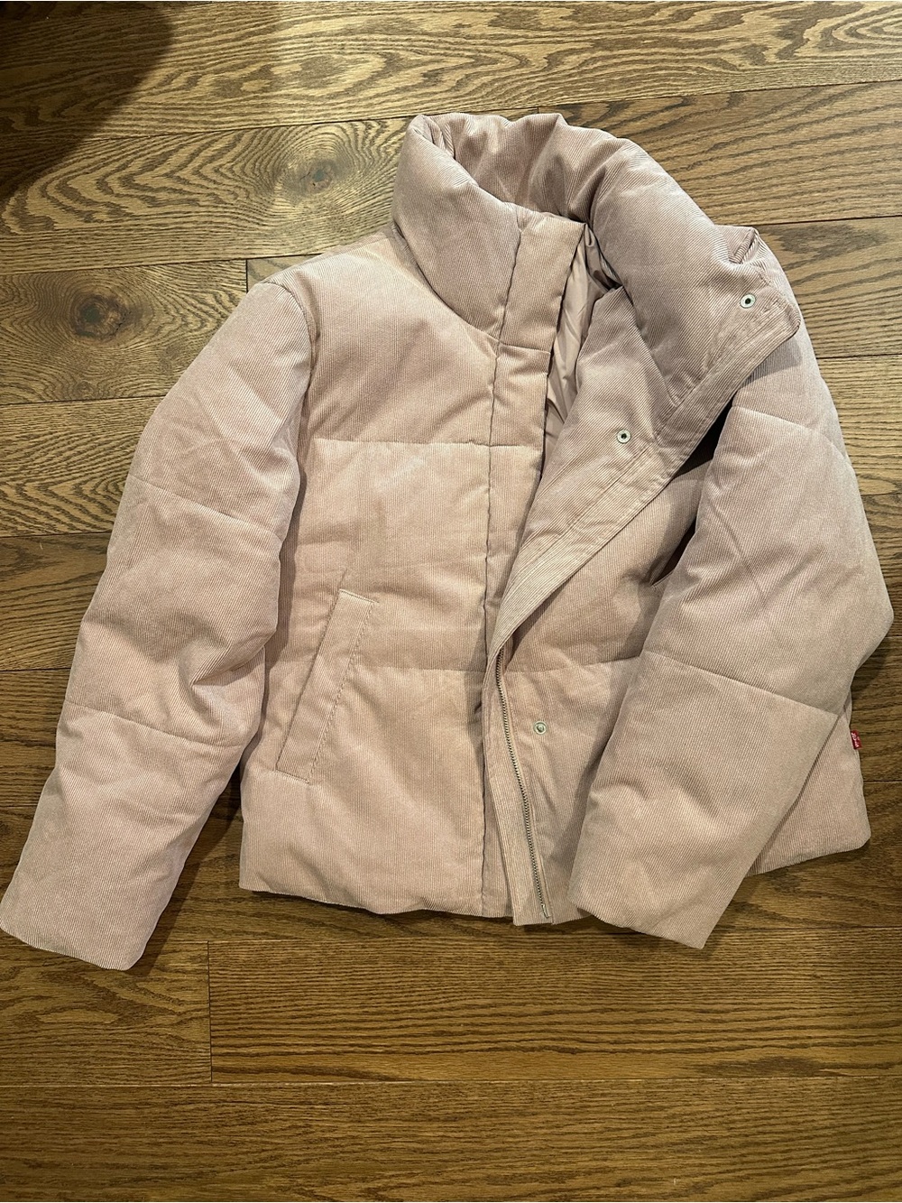 Levi Strauss Light Pink Quilted Puffer Jacket